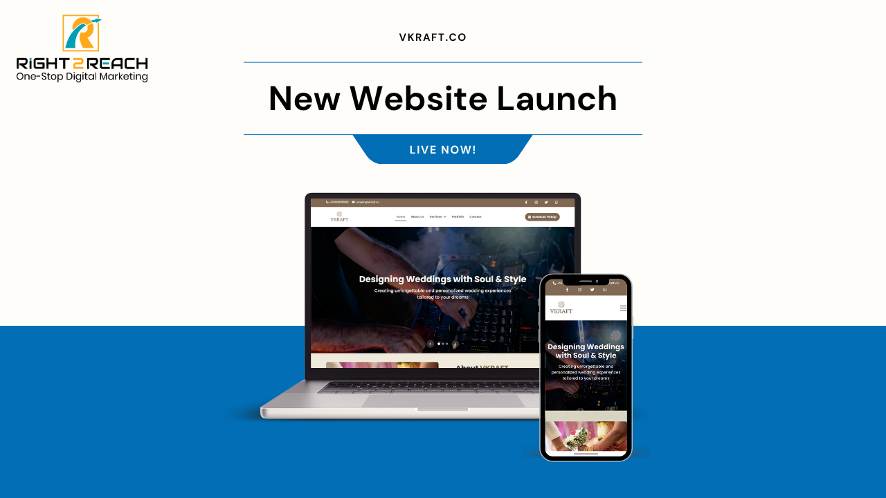 VKraft – Event Management & Wedding Planning Website